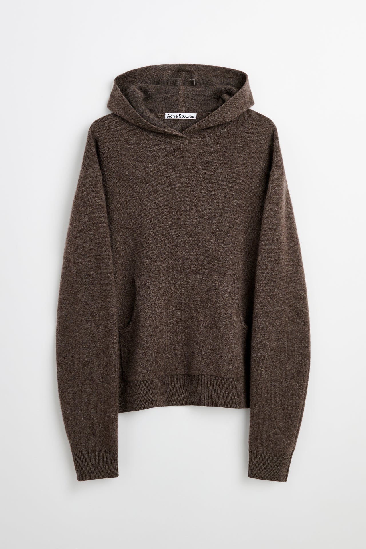 Acne Studios Knitted Hoodie Walnut Brown