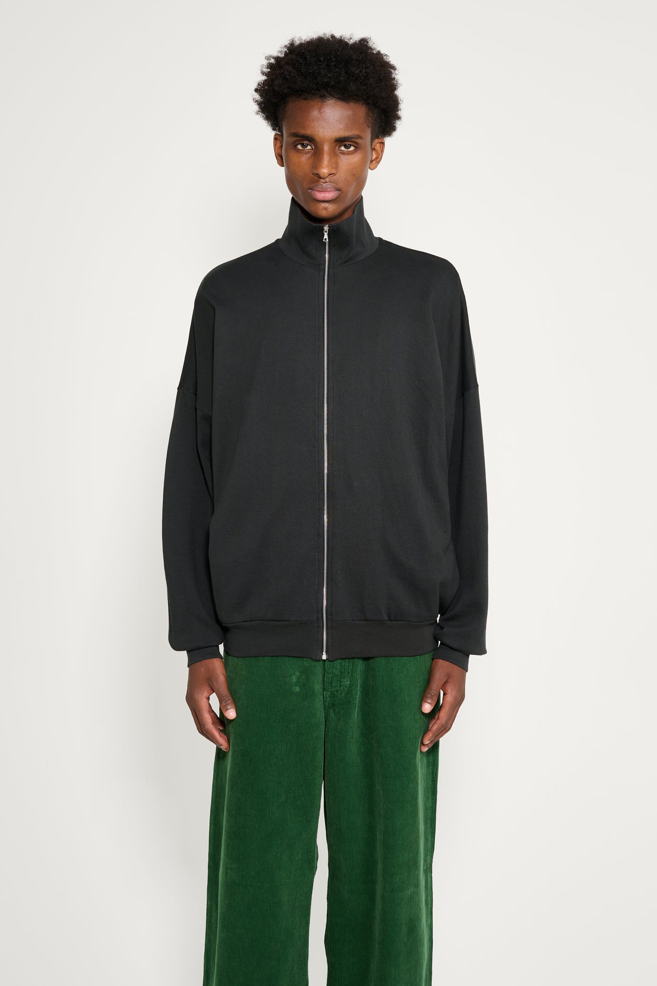 Auralee Super High Gauge Sweat Zip Blouson Ink Black