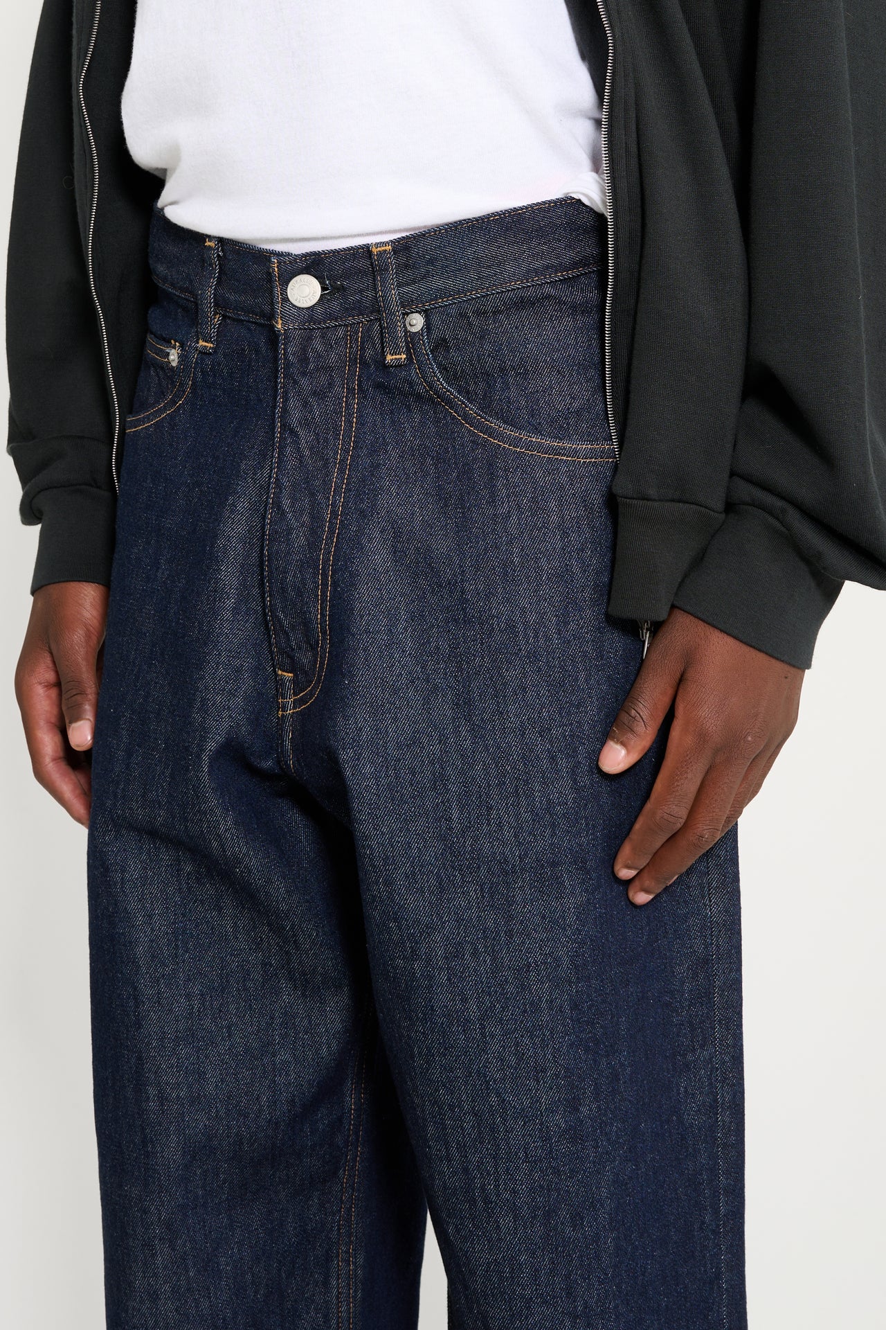 Auralee Hard Twist Denim Wide Pants Indigo
