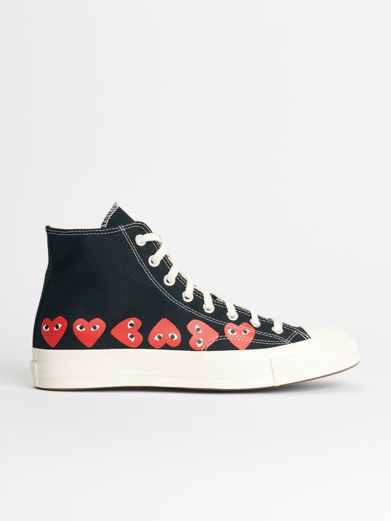 Comme des Garçons Play x Converse Chuck 70 Hi Multi Hearts Black