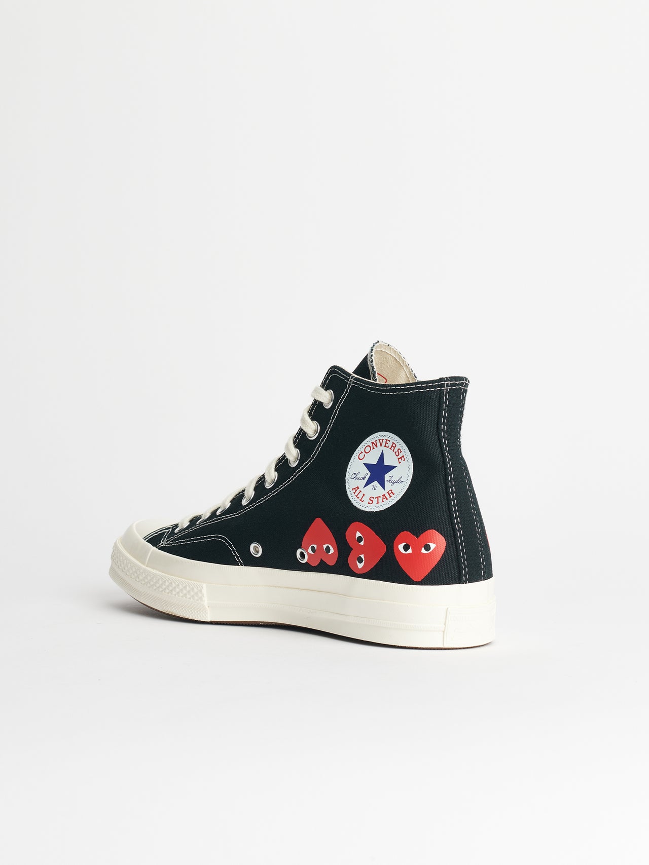 Comme des Garçons Play x Converse Chuck 70 Hi Multi Hearts Black