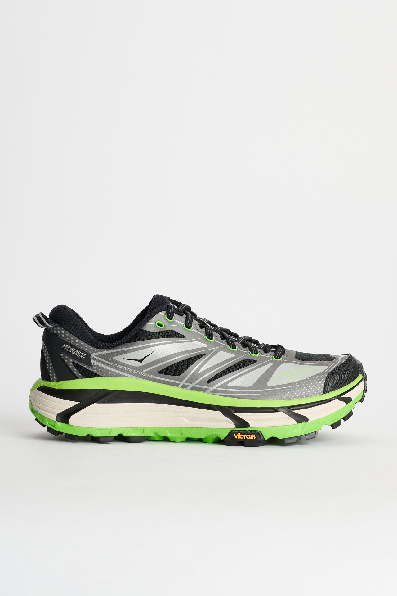 HOKA U Mafate Speed 2 Black / Electric Green