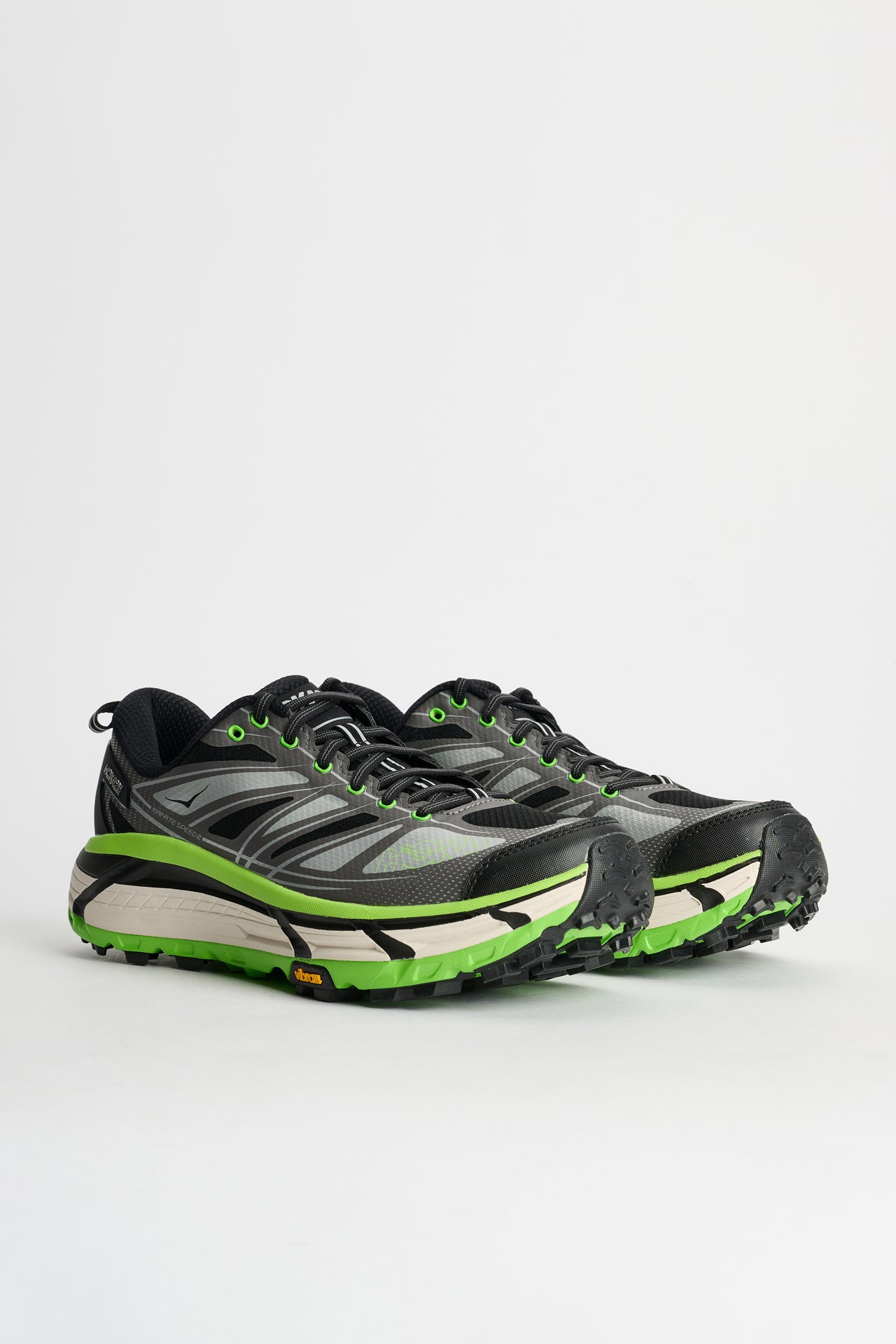 HOKA U Mafate Speed 2 Black / Electric Green