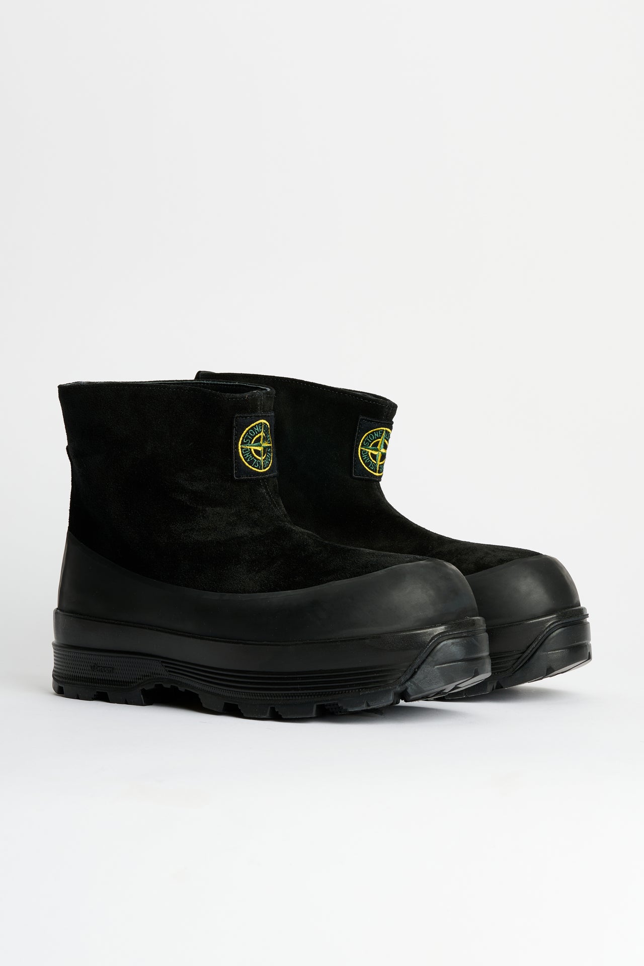 Stone Island Suede Ankle Shoes Black