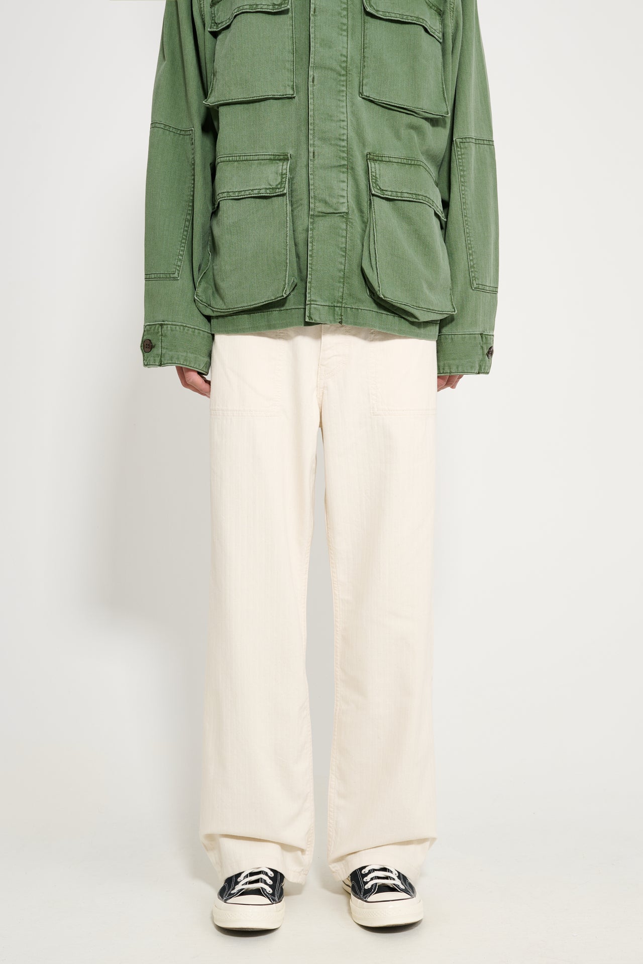 Jeanerica Genua Worker Chino Chevron Ecru