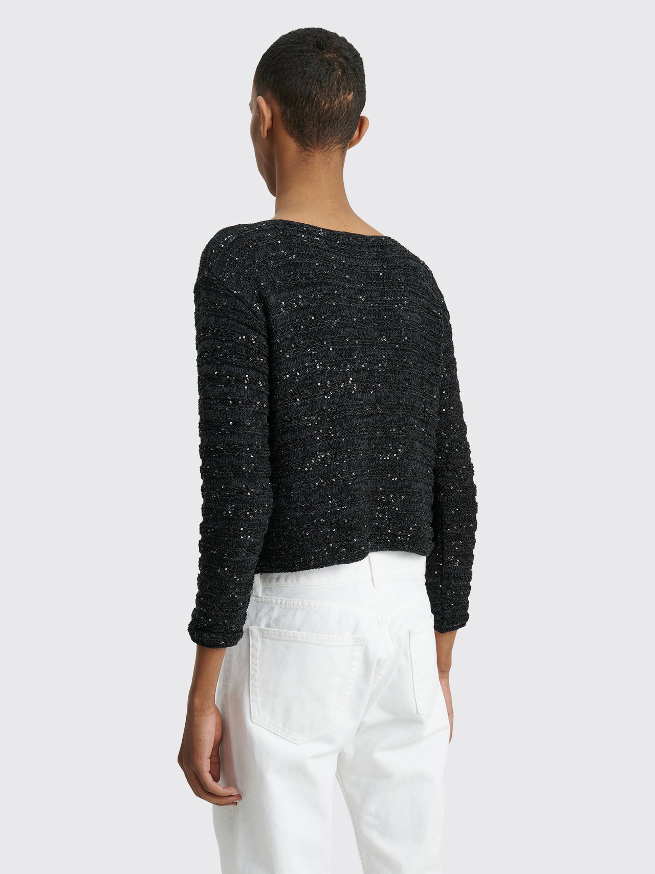 Judy Turner Luc Cropped Sweater Black