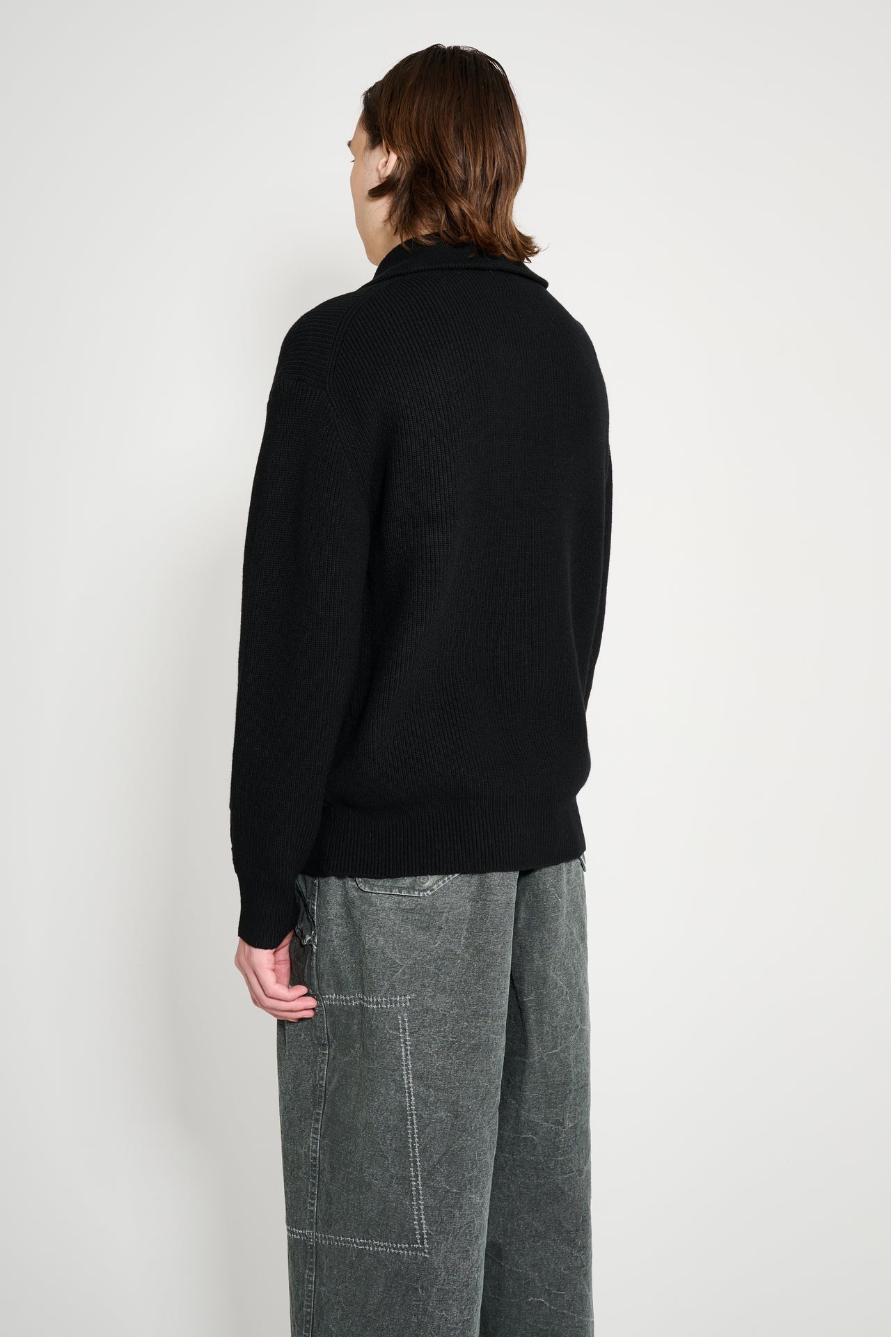 JW Anderson Half Zip Jumper Black