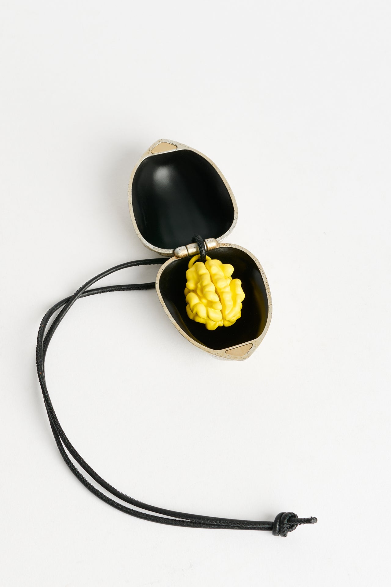 JW Anderson Walnut Keyring Aged Gold