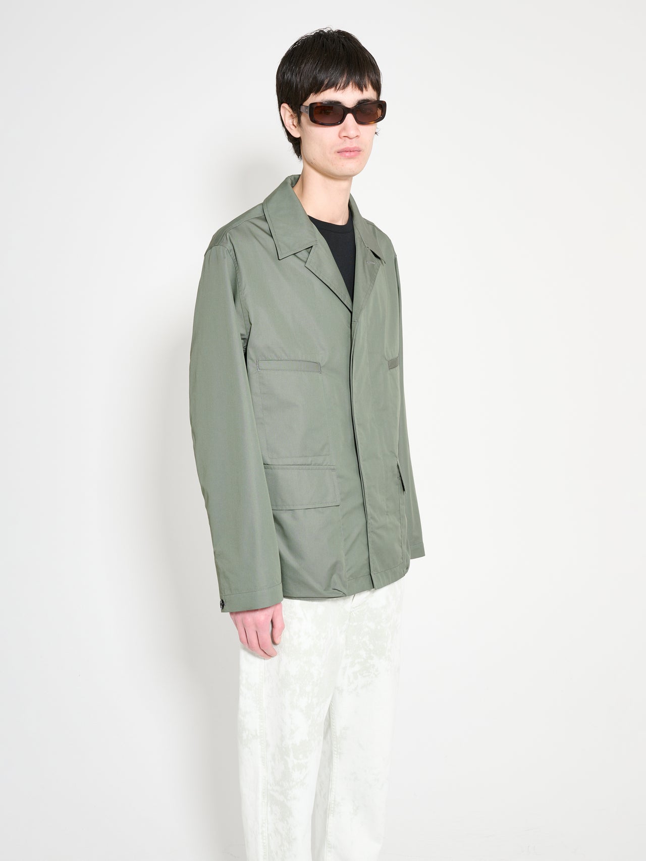 Lemaire 4 Pocket Overshirt Ash Grey