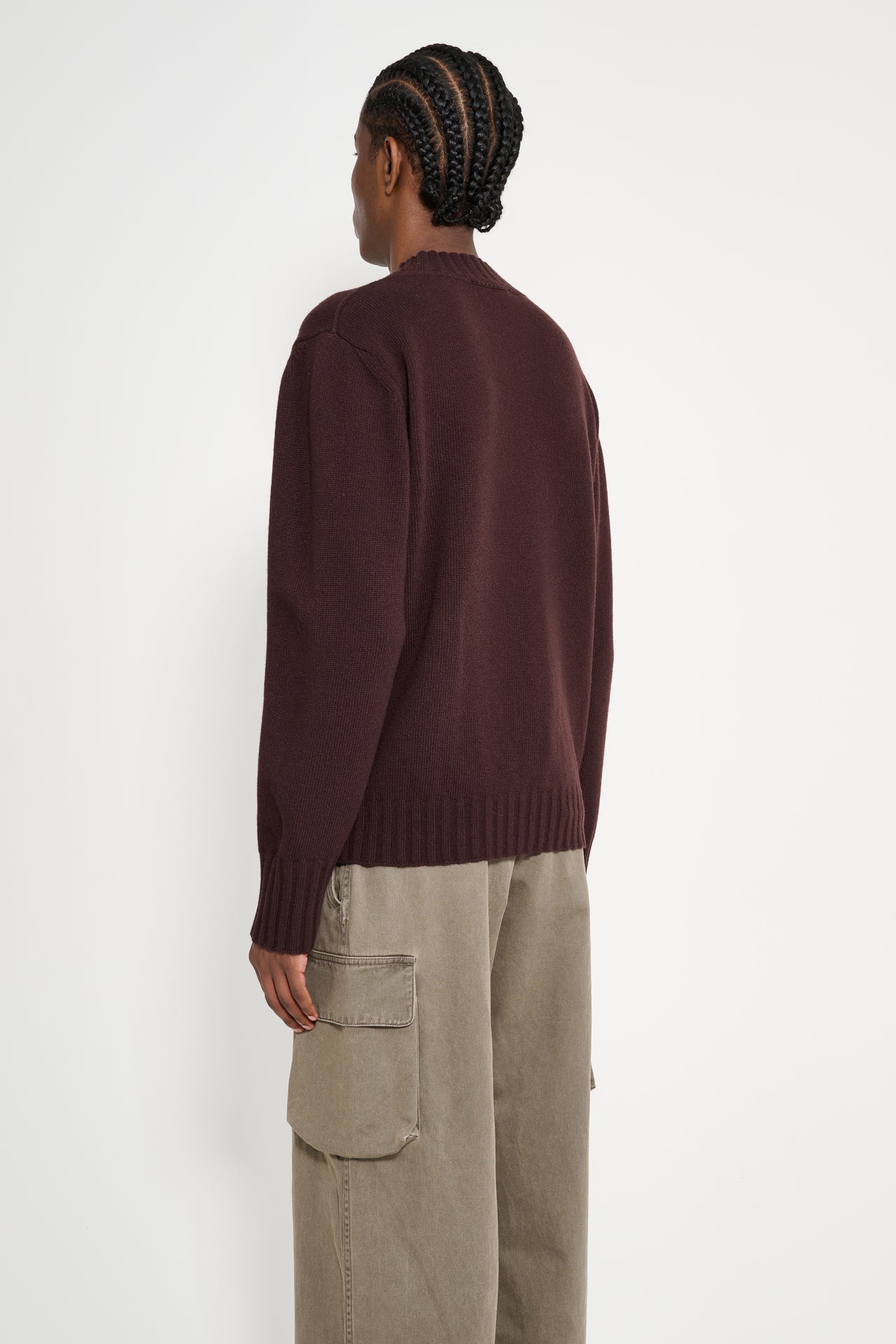 Margaret Howell Single Pocket Crew Geelong Mahogany