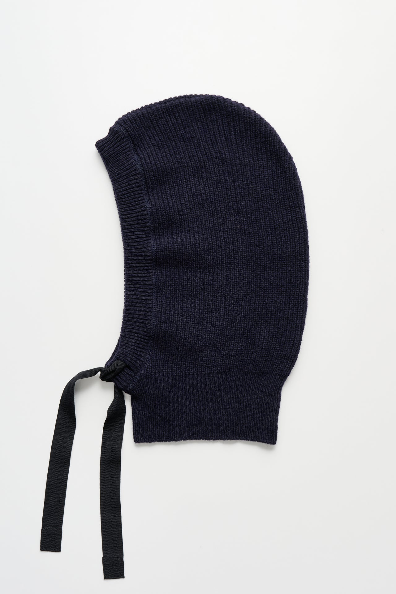 Margaret Howell MHL Knitted Hood Lambswool Dark Navy