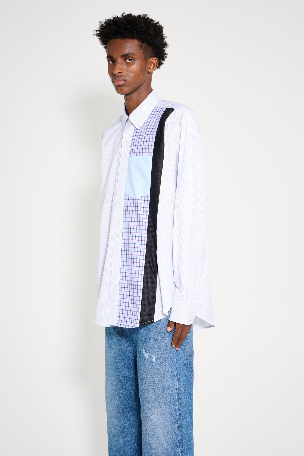 TRÈS BIEN everywear Re-Worked Classic Shirt Mixed Thin Stripe