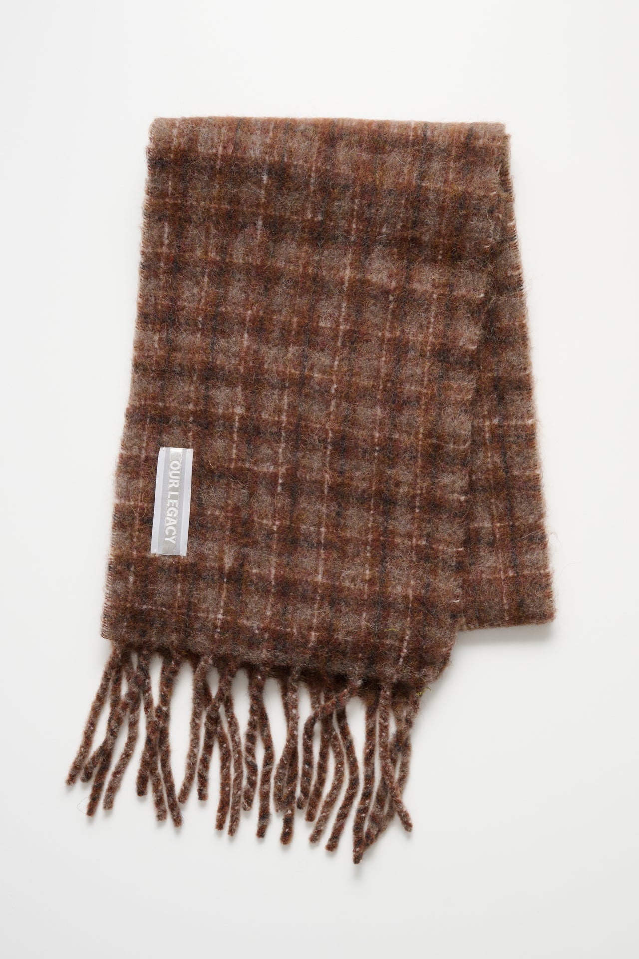 Our Legacy Estate Scarf Dorf Check Hairy Wool