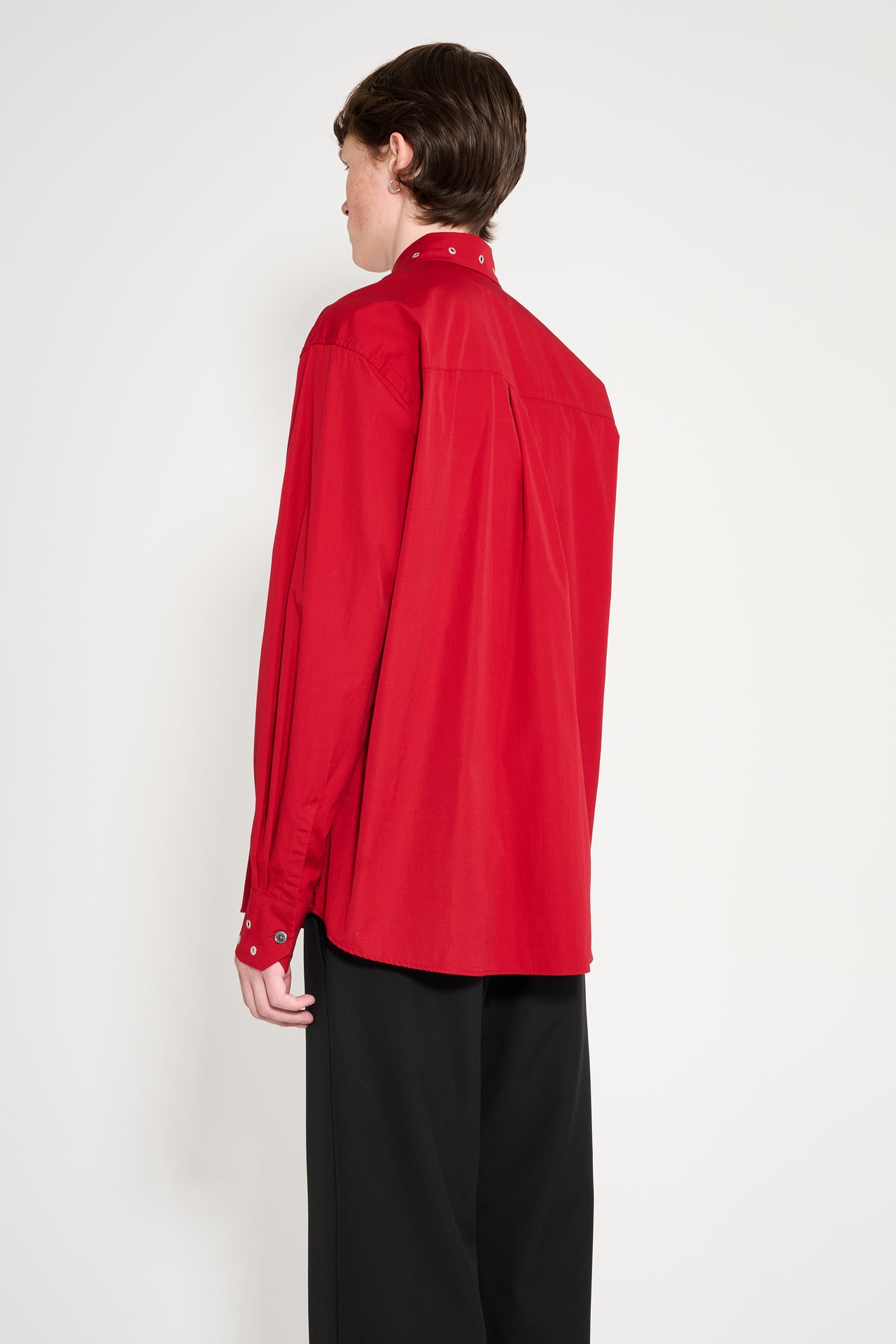 Our Legacy Above Shirt Lipstick Red Super Poplin