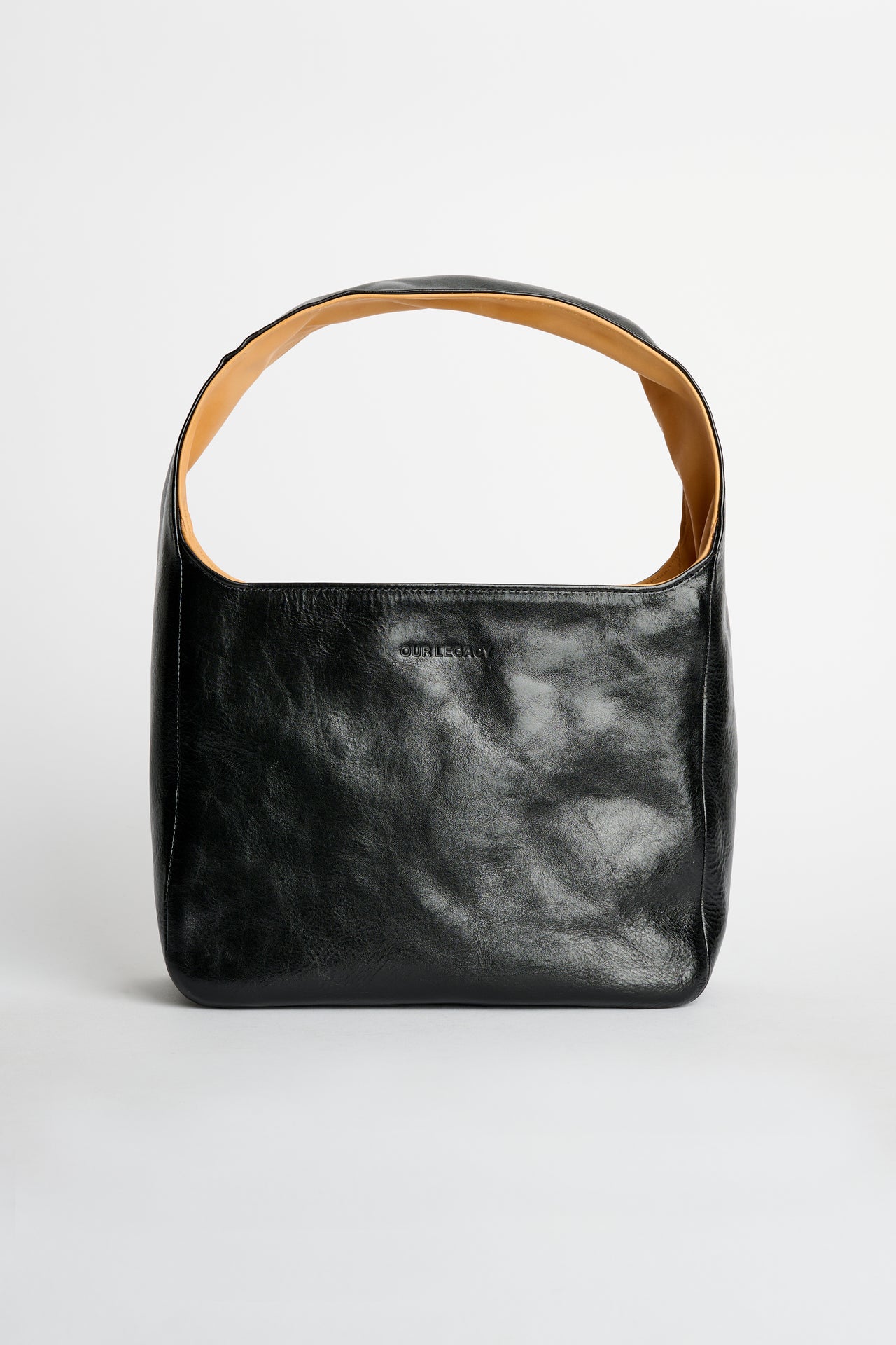Our Legacy Brick Bag Black Leather