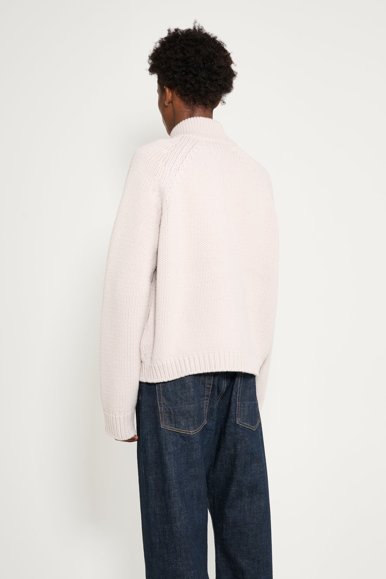 Our Legacy Ultra Zip Cardigan Bone Low Twist Merino