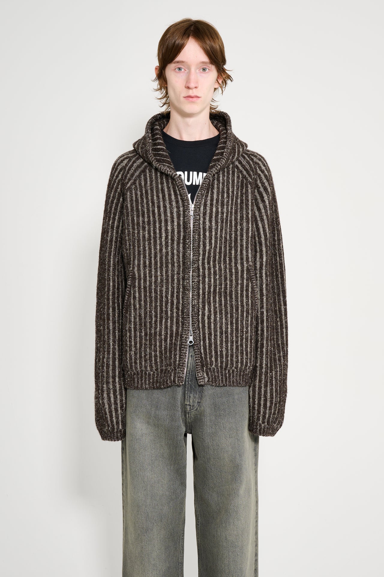 Our Legacy Level Hood Vanise Brown Stripe Isels Wool