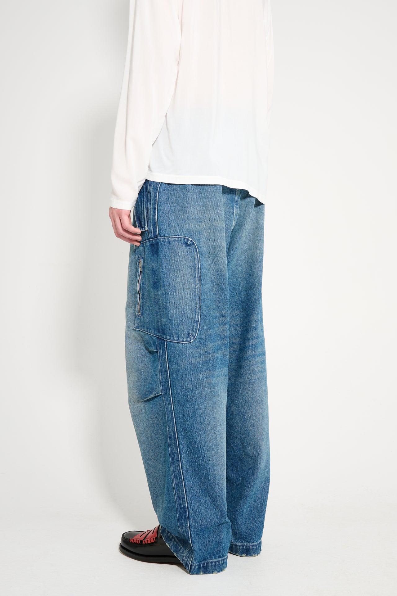 Random Identities Washed Denim Berlin Baggies Blue