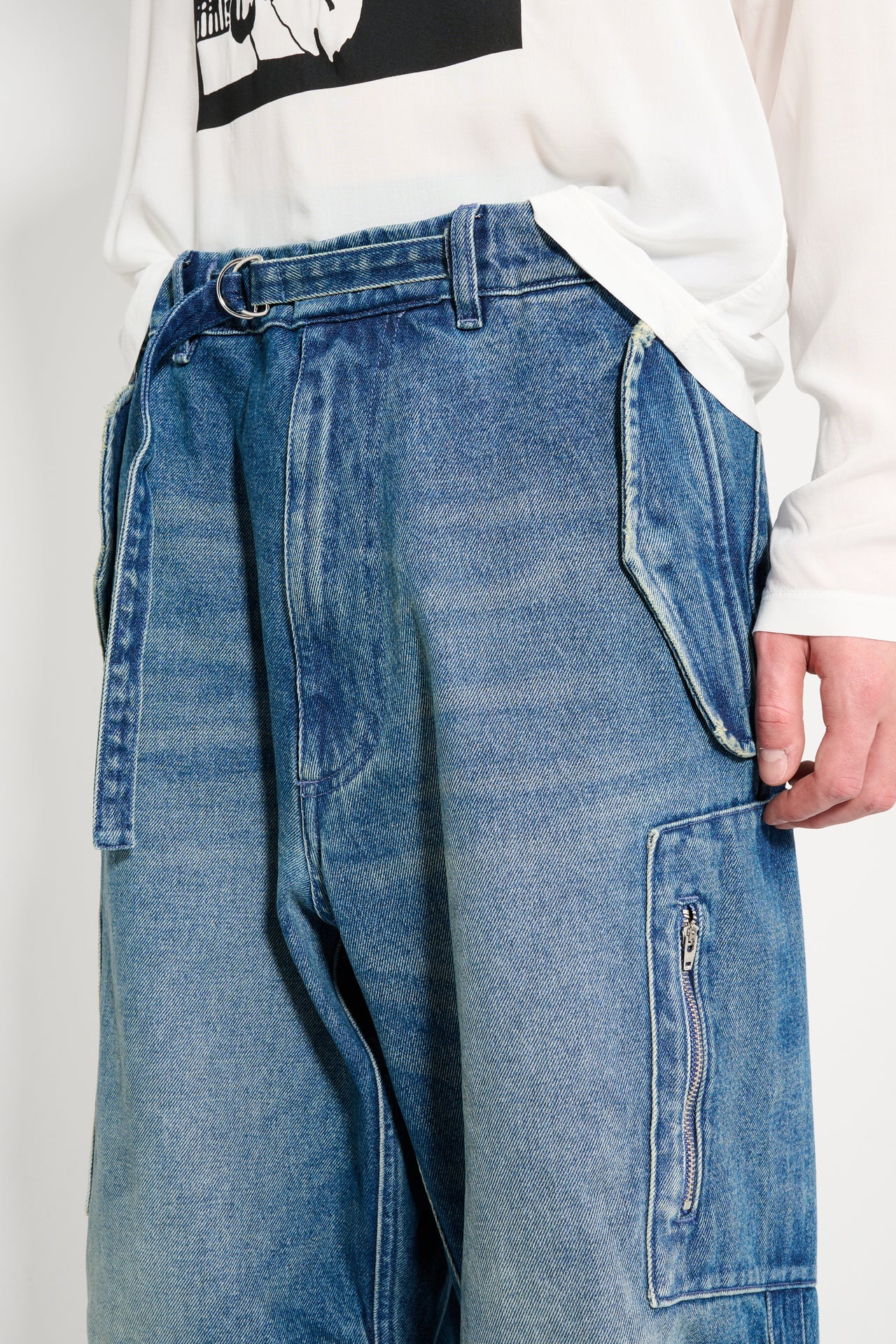 Random Identities Washed Denim Berlin Baggies Blue