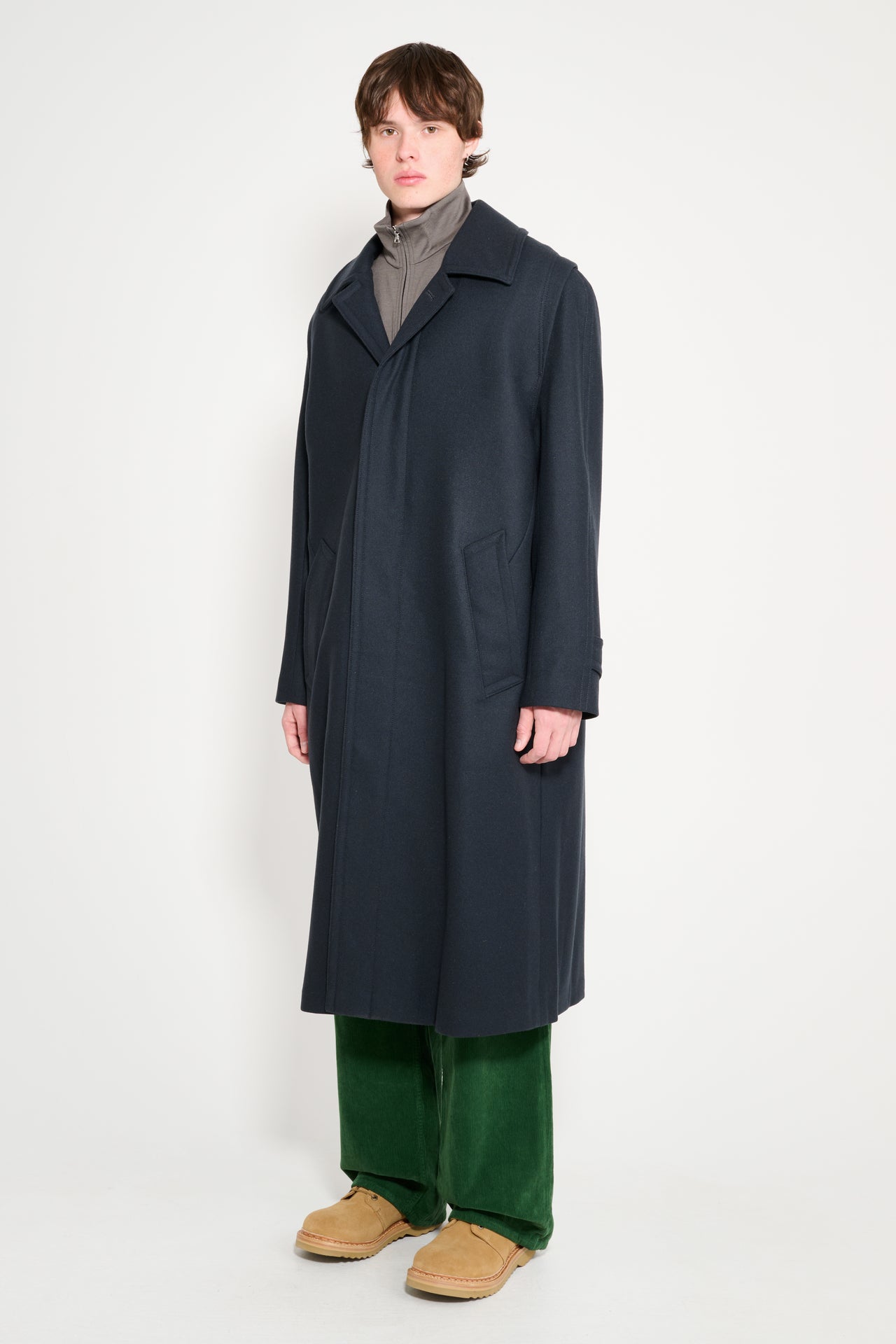 Rier Loden Coat Classic Plombe