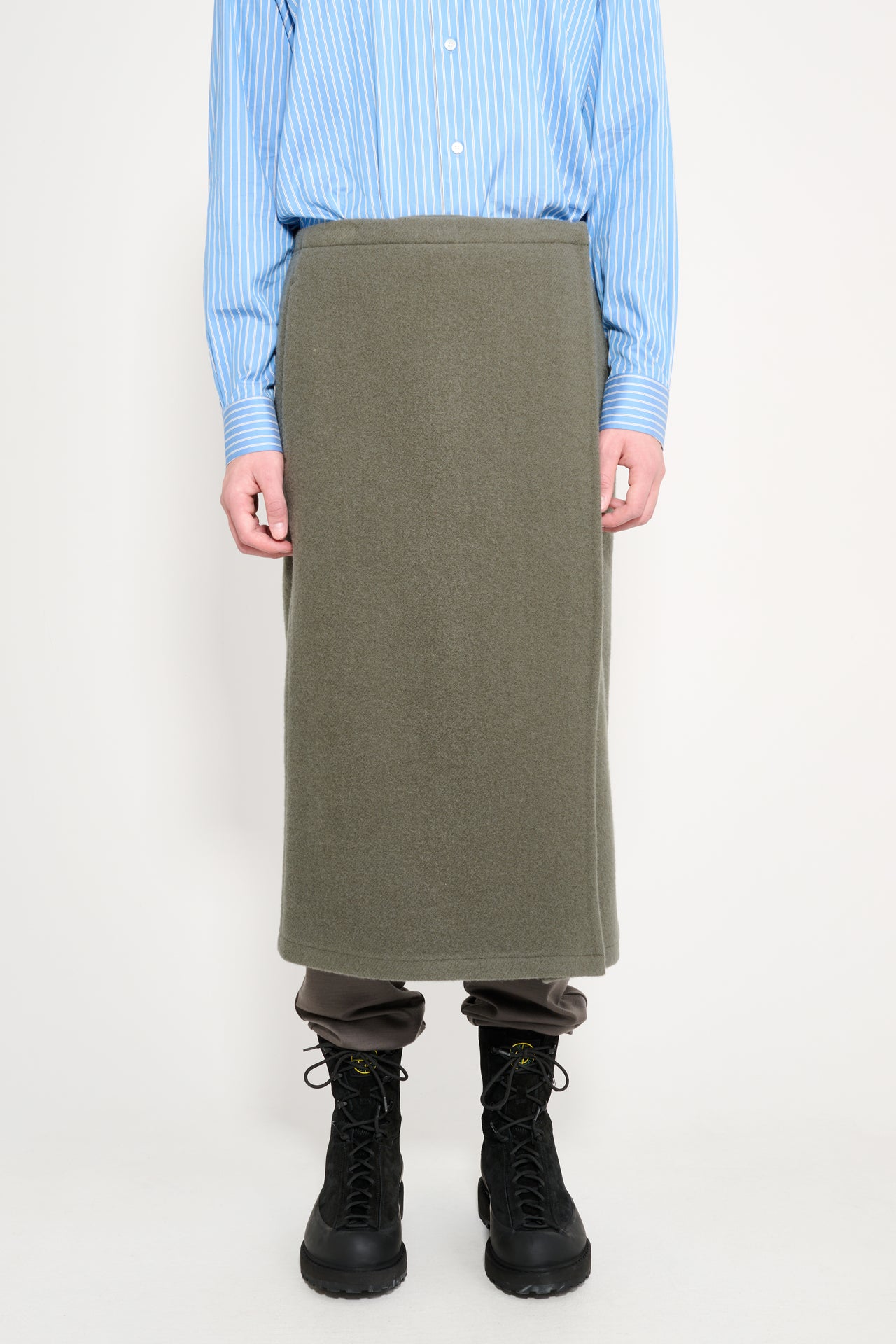 Rier Fleece Wrap Skirt Camoscio