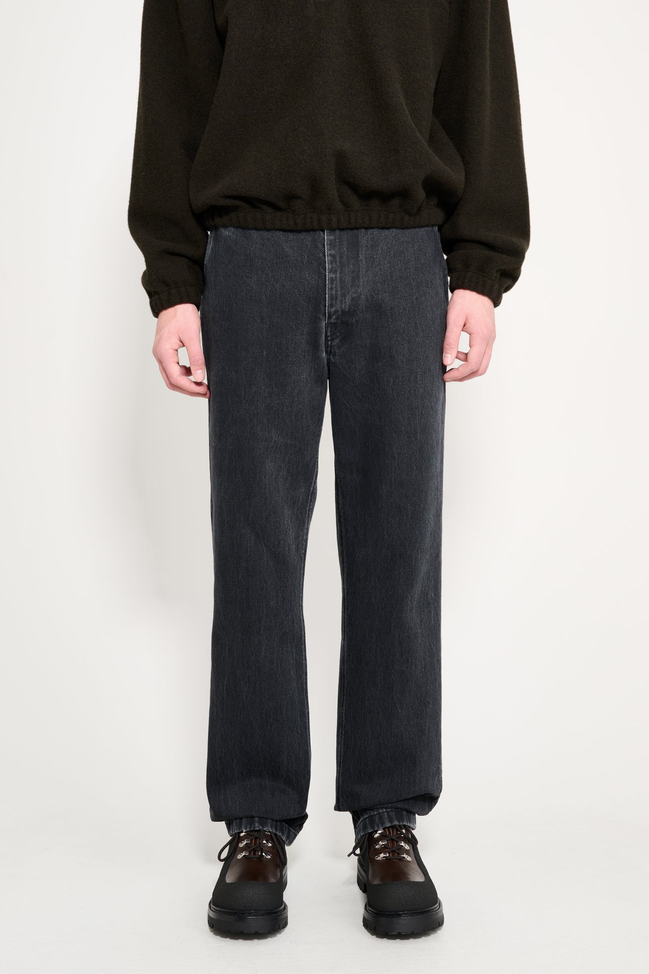 Rier Denim Trousers Anthracite