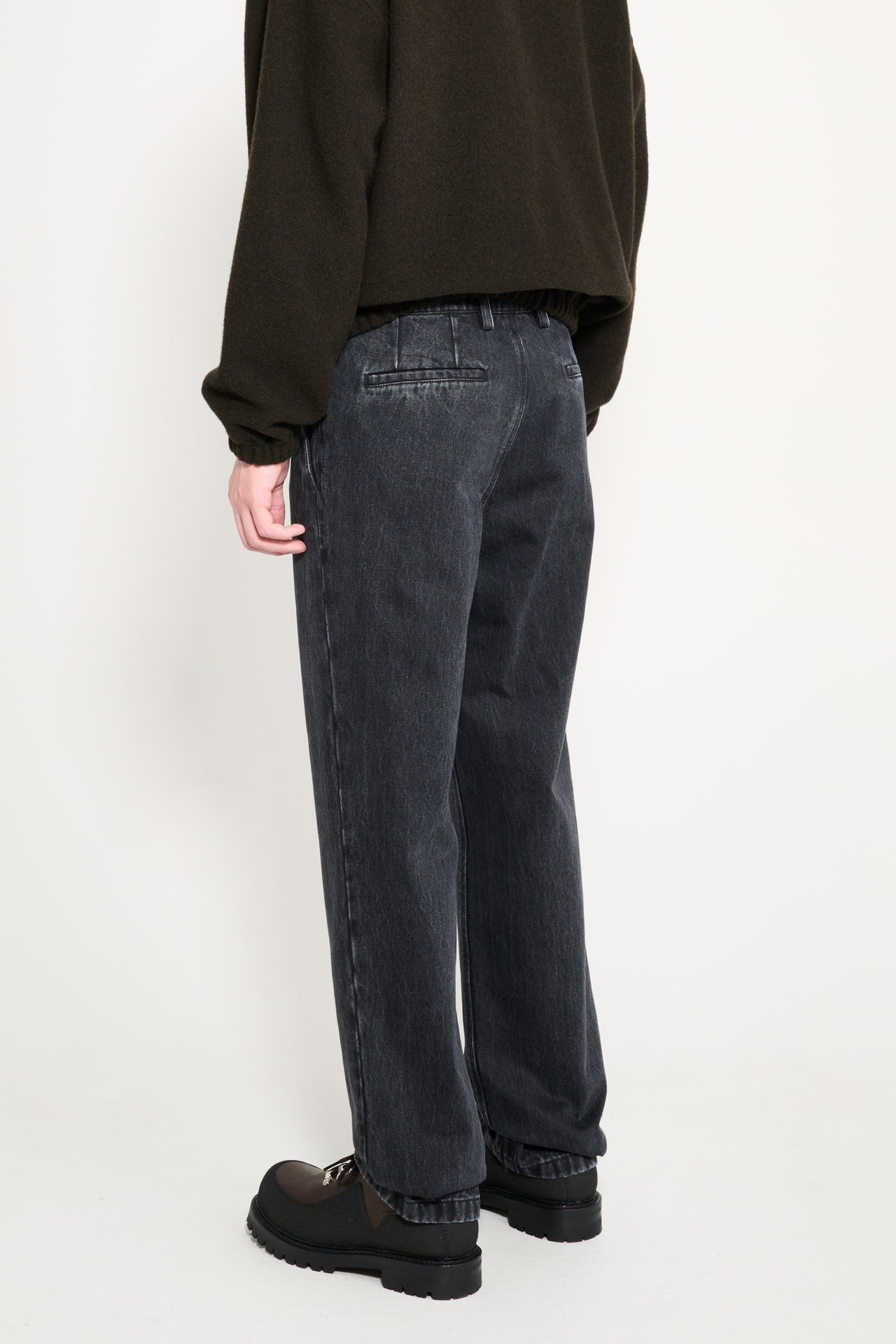 Rier Denim Trousers Anthracite