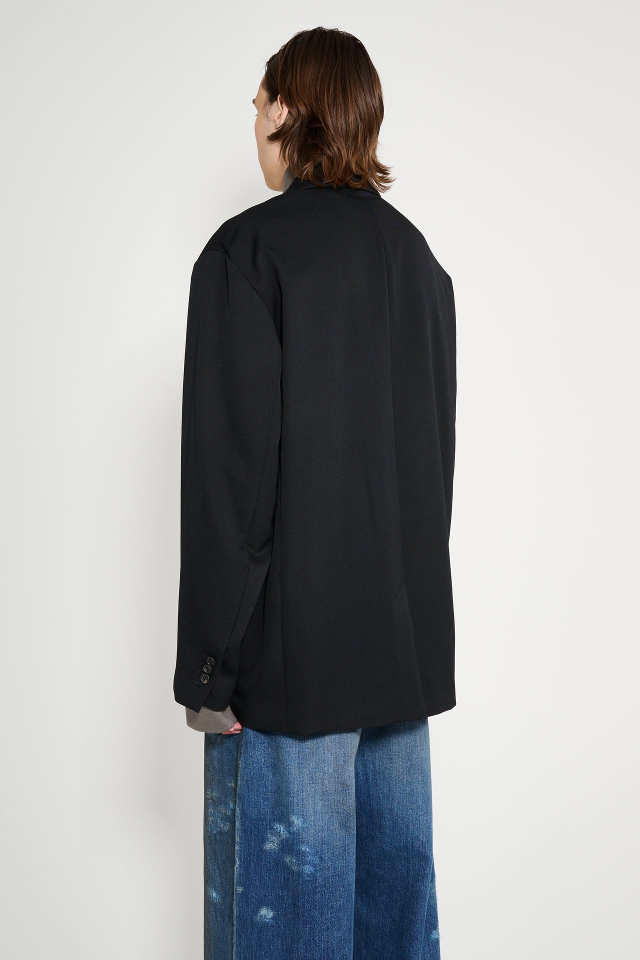 ssstein Oversized Single Breasted Jacket Black