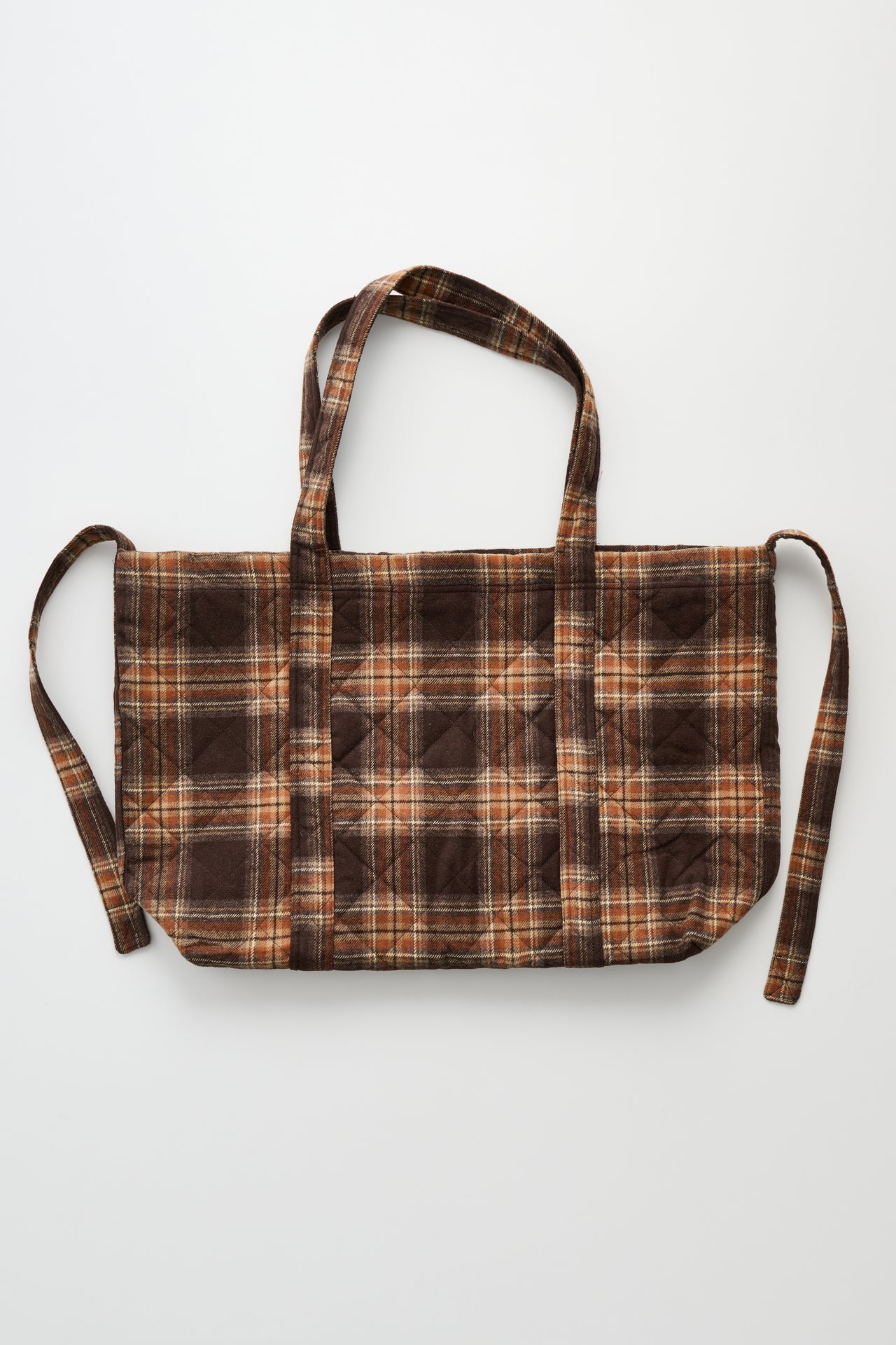 Stockholm Surfboard Club Weekend Tote Brown Check