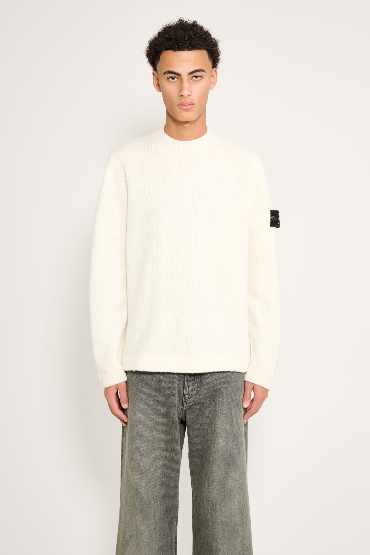 Stone Island Fancy Yarn Crewneck Ivory