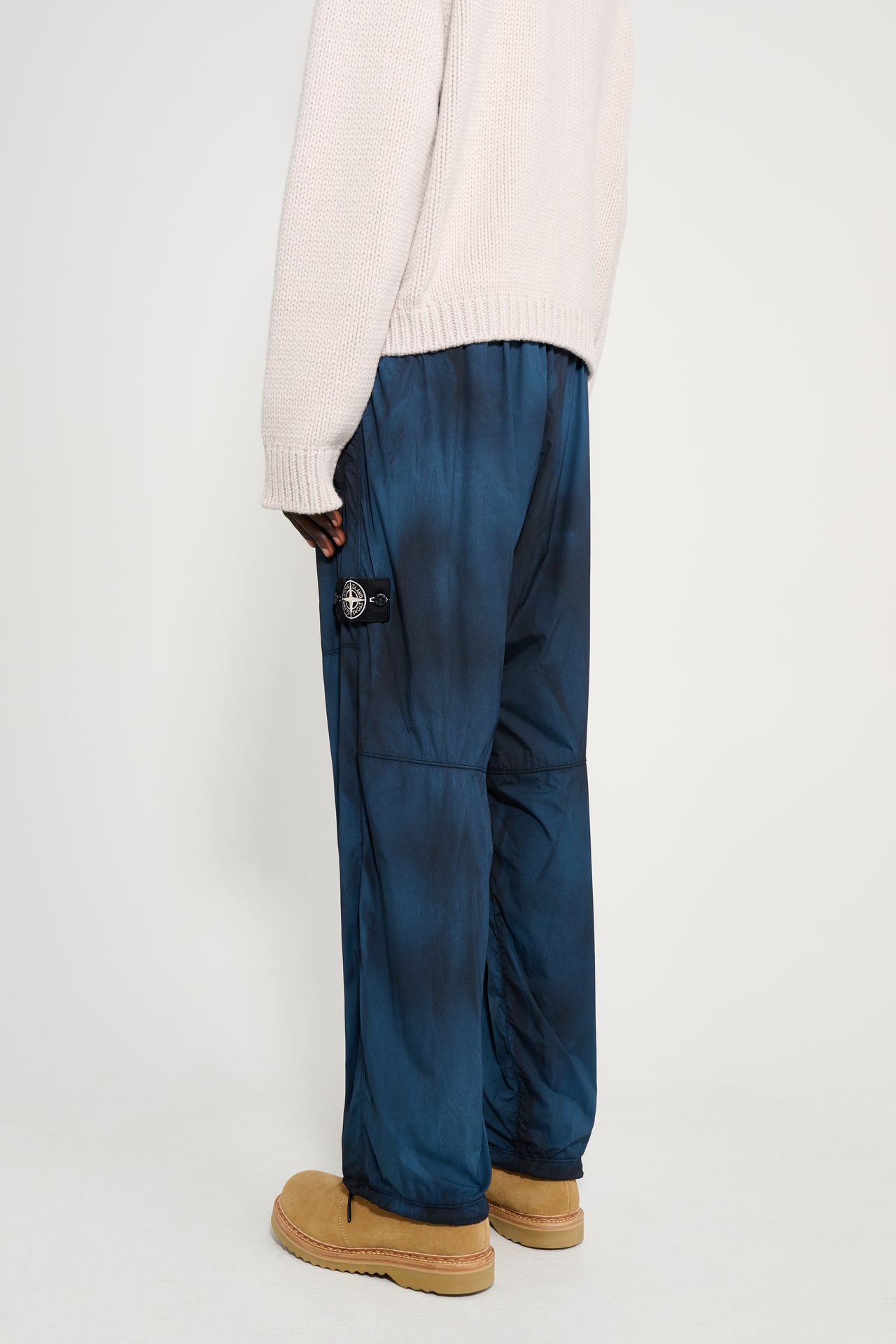 Stone Island Bleached Trousers Blue / Black