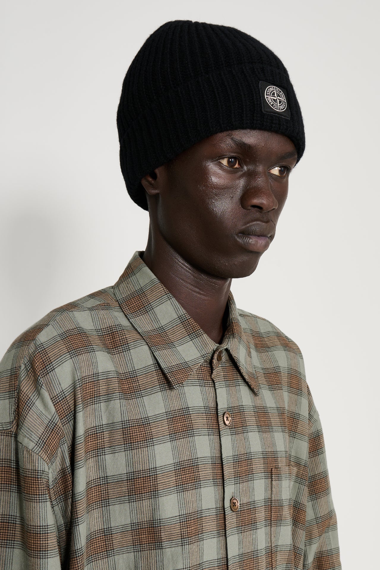 Stone Island Knitted Beanie Black