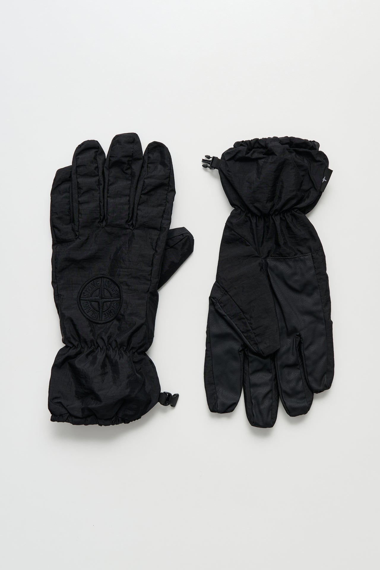 Stone Island Nylon Gloves Black