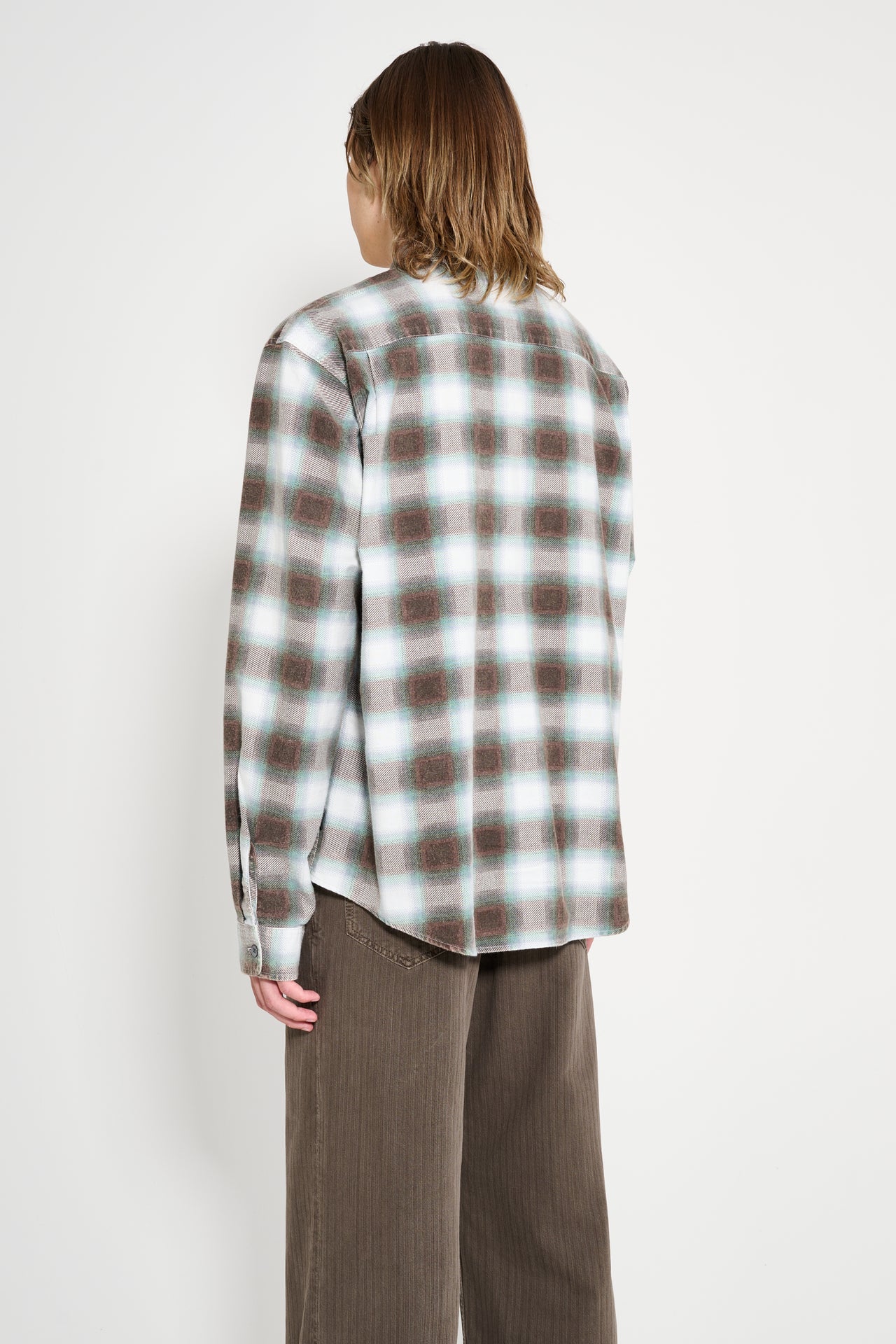 Stüssy June Plaid Shirt Bone