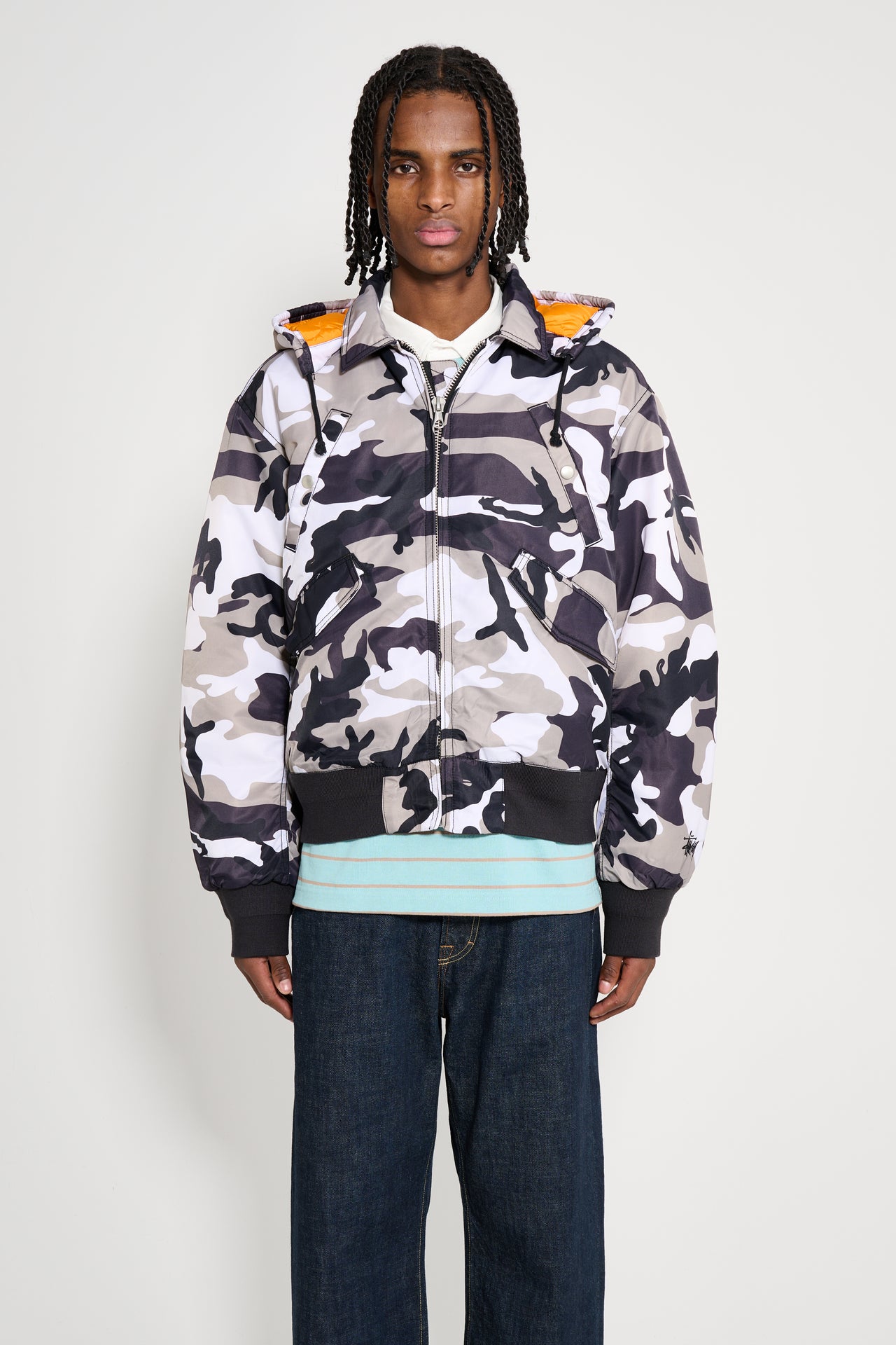 Stüssy Flight Bomber Snow Camo