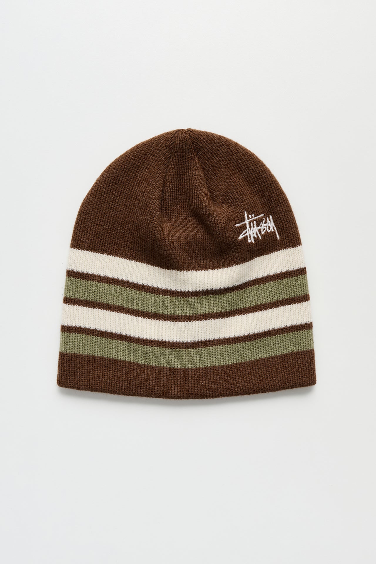 Stüssy Skullcap Basic Striped Brown