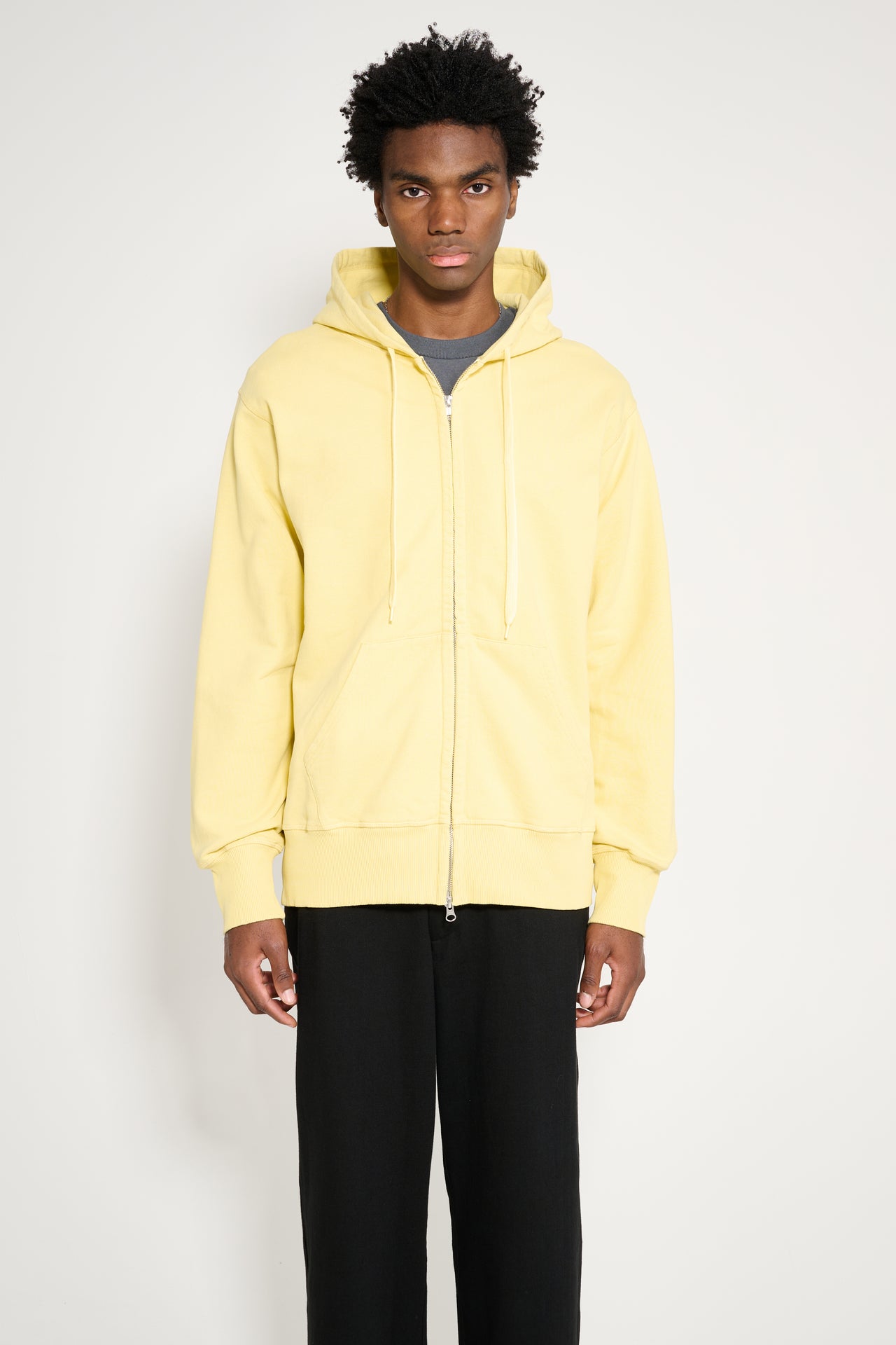 TRÈS BIEN everywear Semi Raglan Zip Hoodie GD Dried Moss