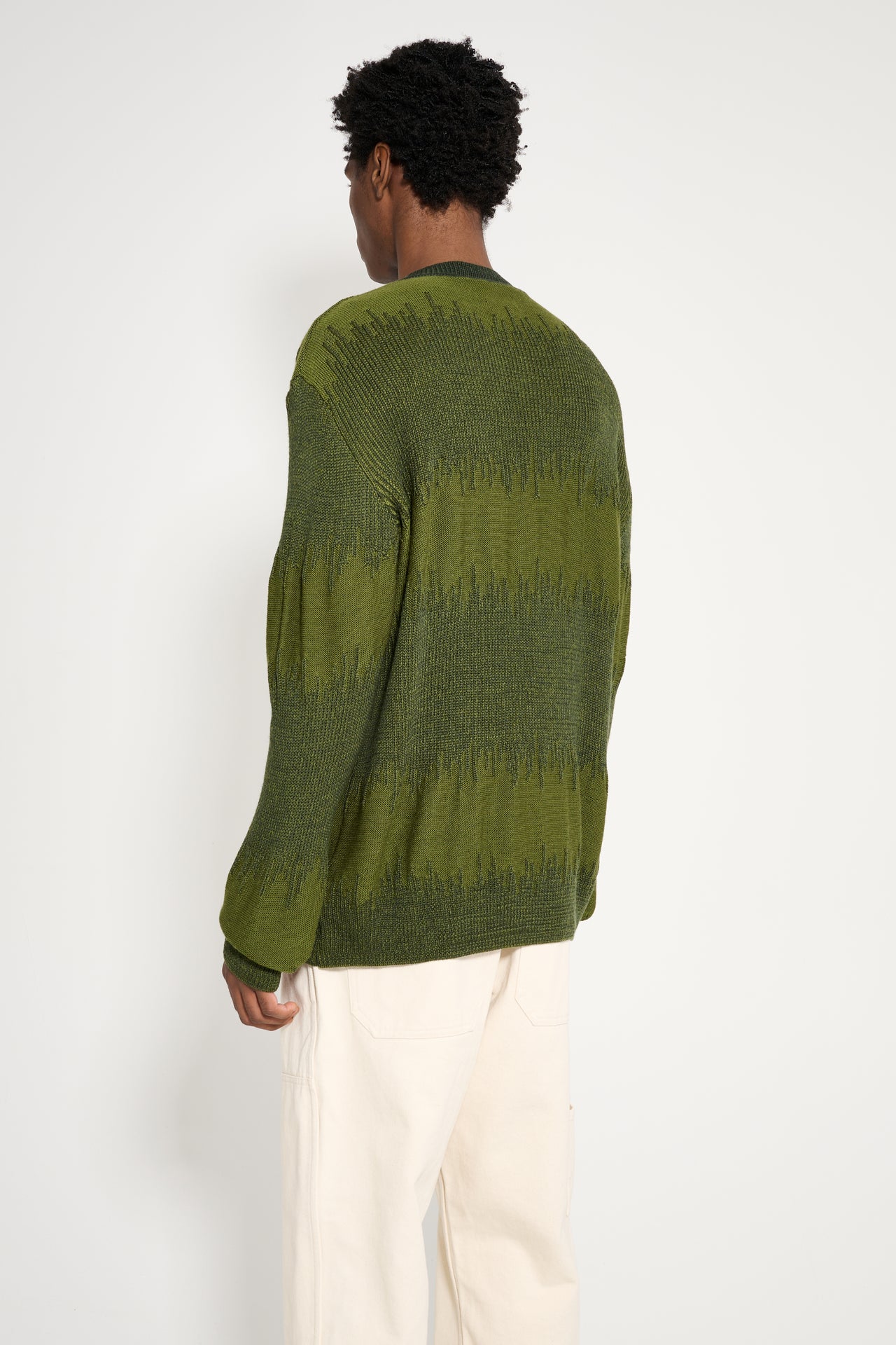 TRES BIEN ATELJÉ Flare Knit Sweater Green