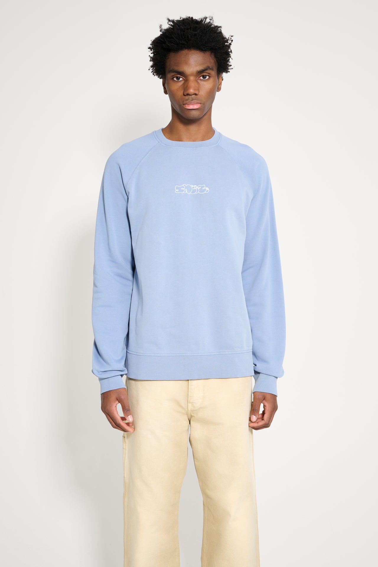 Très Bien / Sneeze Logo Crewneck Sweater Stone Blue
