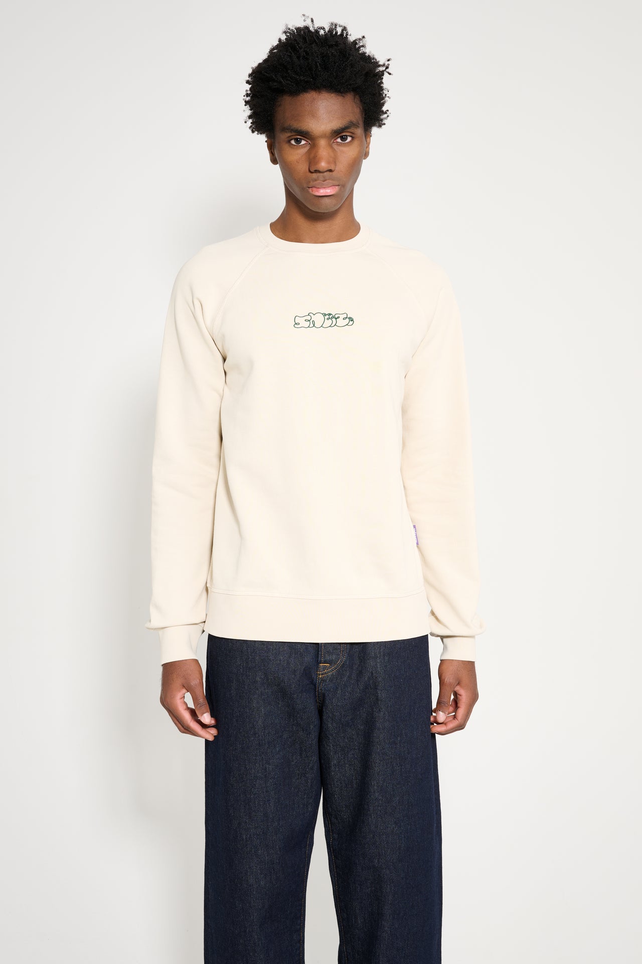 Très Bien / Sneeze Logo Crewneck Sweater Oatmeal