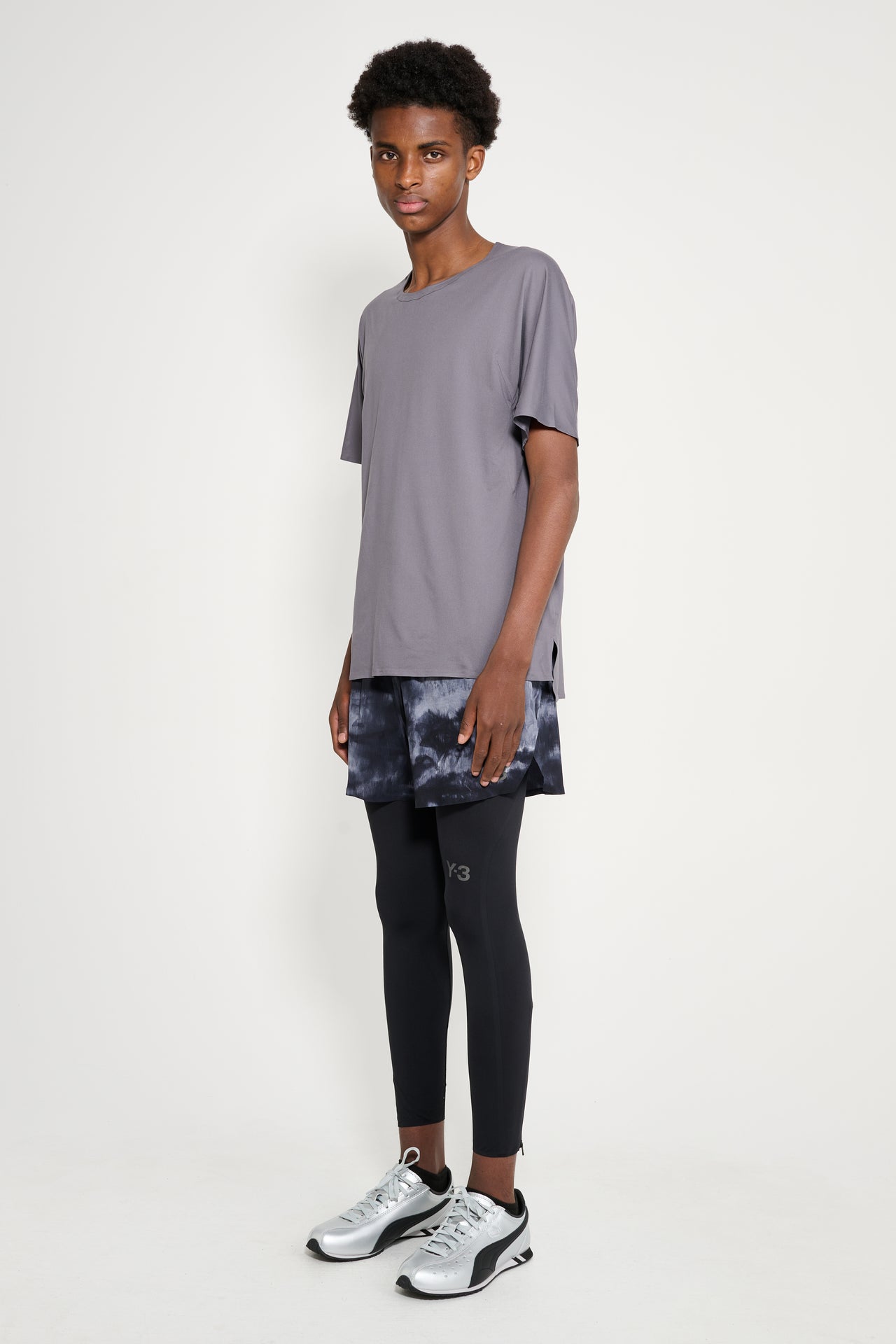 Y-3 AOP Running Shorts Black / Multi Color