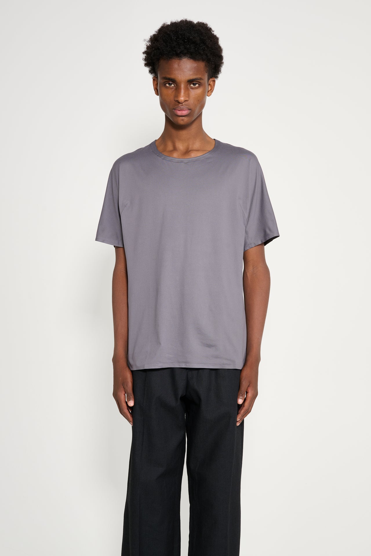Y-3 Running Short Sleeve Tee Granite