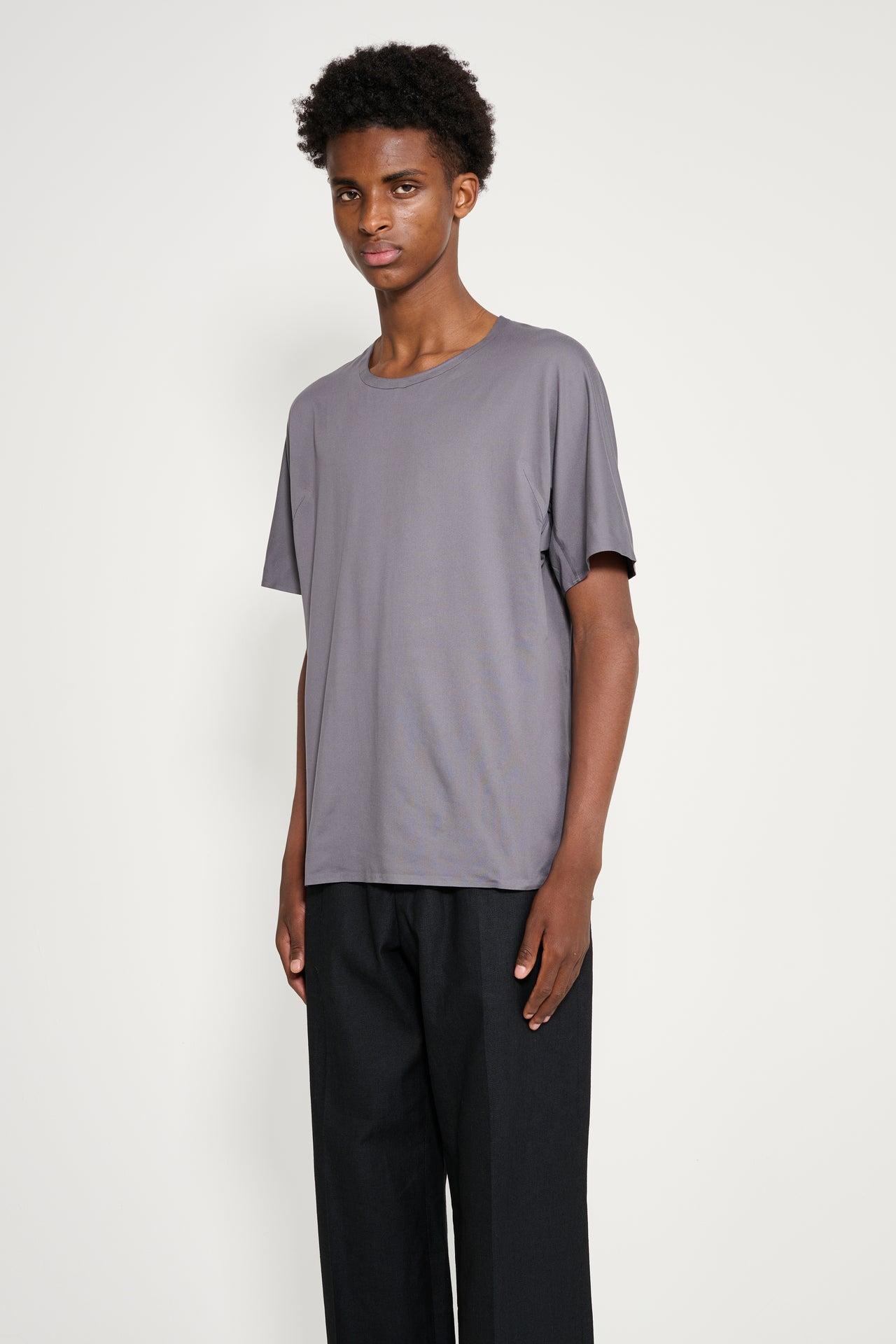 Y-3 Running Short Sleeve Tee Granite