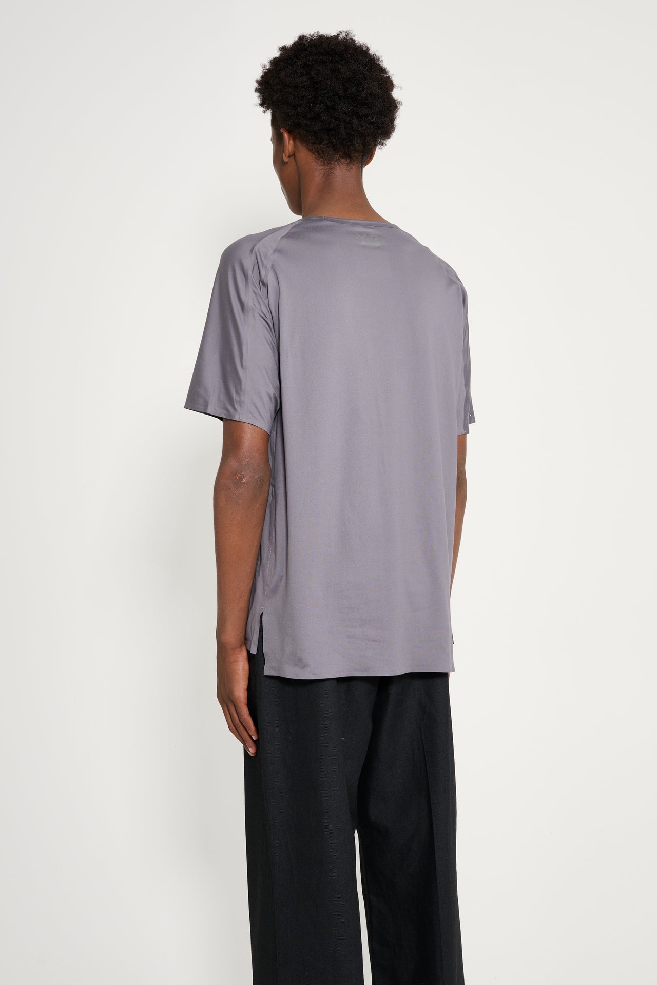 Y-3 Running Short Sleeve Tee Granite